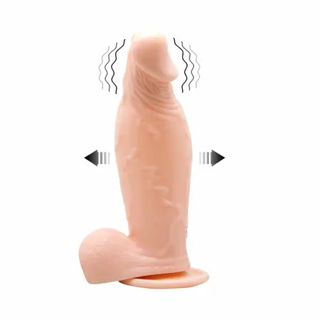 Baile Vibrating Inflatable Intimate Machine with Suction Cup TPR 23cm