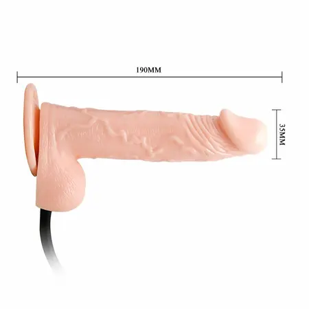 Baile Vibrating Inflatable Intimate Machine with Suction Cup TPR 23cm