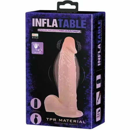 Baile Vibrating Inflatable Intimate Machine with Suction Cup TPR 23cm