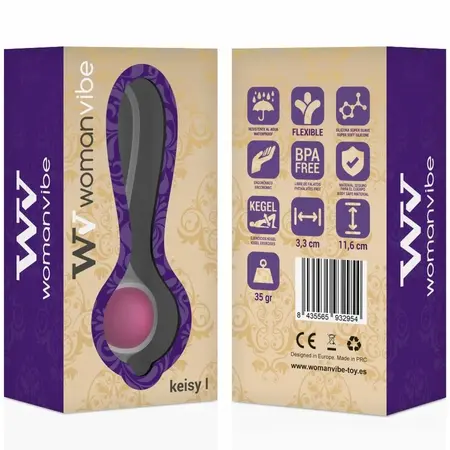 Womanvibe Keisy I Silikonska Kegel Lopta Pink - Jednostruki Lagani Model