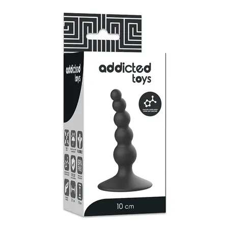 Addicted Toys Silicone Intimate Plug 10 cm Crni - Higijenski i Fleksibilni