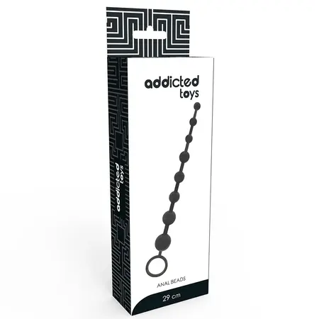 Addicted Toys Bead Chain 29 cm Crni - Fleksibilni Silikonski Sistem
