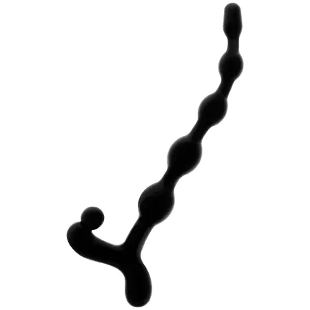Addicted Toys Anal Bead Chain 22cm Crni - Fleksibilni Silikonski Sistem