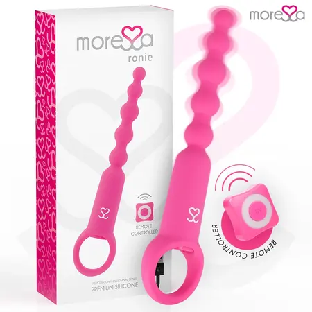Moressa Ronie Daljinski Upravljiv Analni Sistem Sa Kuglicama Roze - Silikon, 7 Režima