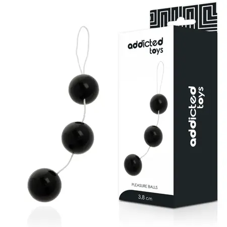 Addicted Toys Pleasure Balls ABS Intimni Sistem Sa Kuglicama 15cm Crni