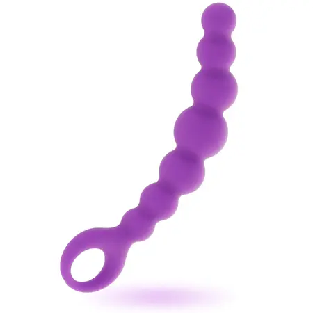 Intense Max Lilac Flexible Silicone Bead System 18.5cm - Body Safe