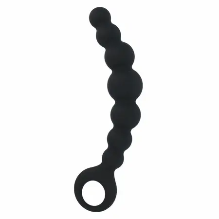 Intense Anal Beads Max Crni - Fleksibilni Silikonski Sistem Kuglica 18.5cm