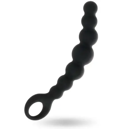 Intense Anal Beads Max Crni - Fleksibilni Silikonski Sistem Kuglica 18.5cm