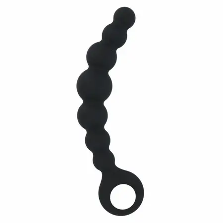 Intense Anal Beads Max Crni - Fleksibilni Silikonski Sistem Kuglica 18.5cm