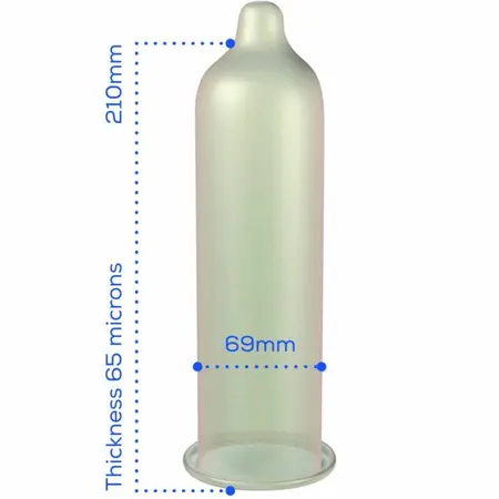 Pasante Super King XXL 69mm Premium Latex Zaštita, 144 kom