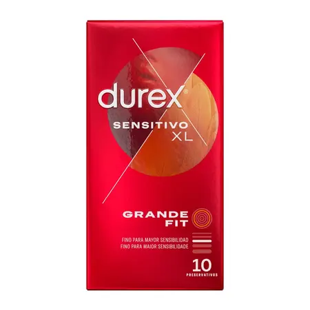 Durex Sensitivo XL 10-Pakovanje - Velika Veličina, Ultra-Tanki Lateks Sistem