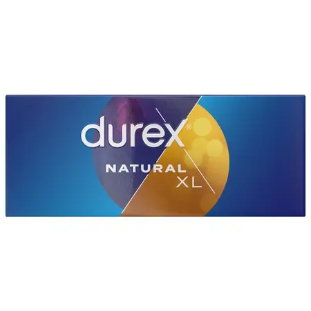 Durex Natural XL 56 mm Extra Large 144-Pack – Comfort Fit kondomi
