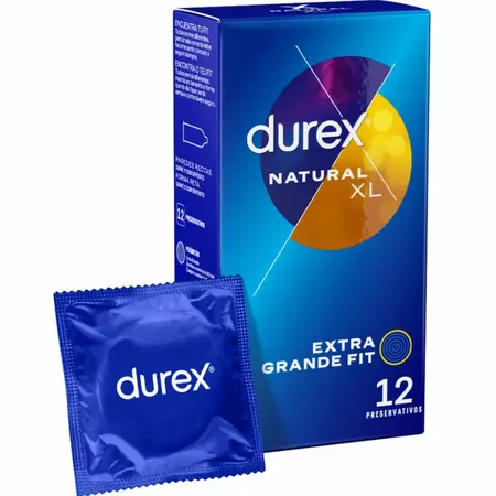 Durex Natural XL 12-Pack – Ekstra veliki udobni lateks sistem
