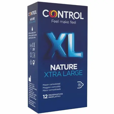 CONTROL Adapta Nature XL 12-Pack veliki prirodni lateks kondomi