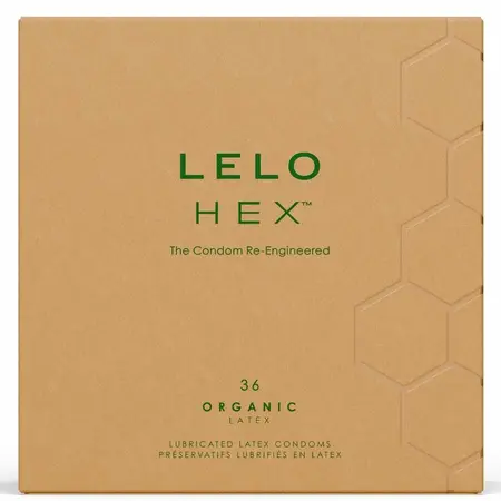 LELO HEX Organic 36-Pack eko-prijateljska lateks zaštita sa L-Argininom