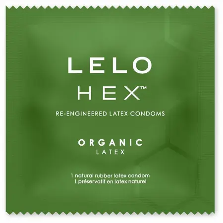 LELO HEX Organic lateks zaštita, 3-Pack, heksagonalna struktura, eko-prijateljska