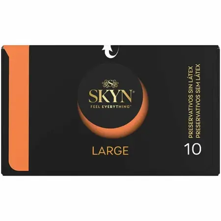 SKYN Large XL kondomi 10-Pack – Bez lateksa, ekstra udobnost, 56 mm