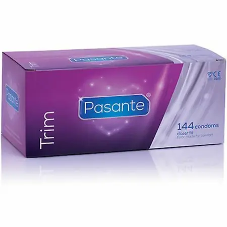Pasante Trim Closer Fit Kondomi 49mm 144-Pakovanje Transparentni Lateks