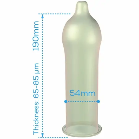 Pasante Naturelle ECO Pack 288 Transparentnih Kondoma Glatka Površina 54mm