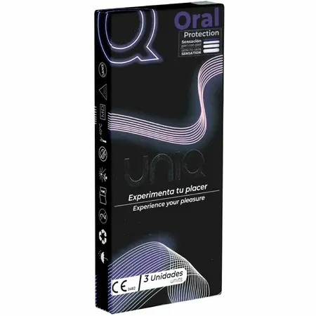 Uniq AT-10 Nelateks Zaštitna Oralna Maskica - Providna, Glatka, 3 kom