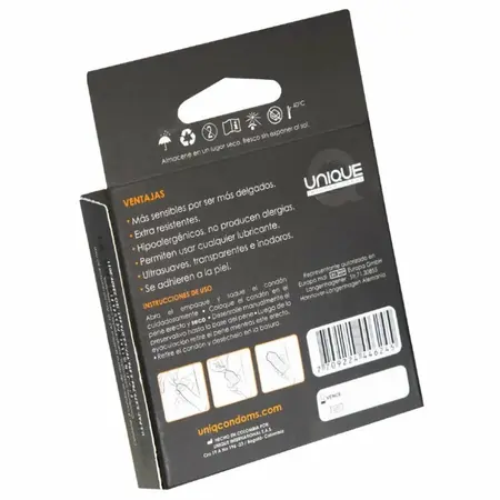 Uniq Classic Nelateks Ultra Tanki Kondomi 3-Pakovanje | Kartični Futer