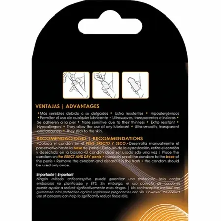 Uniq Classic Nelateks Ultra Tanki Kondomi 3-Pakovanje | Kartični Futer