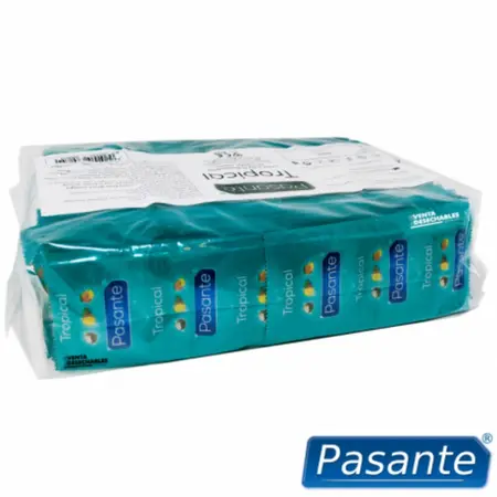 Pasante Tropical Flavour Kondomi 144-Pakovanje - Mango, Ananas, Kokos