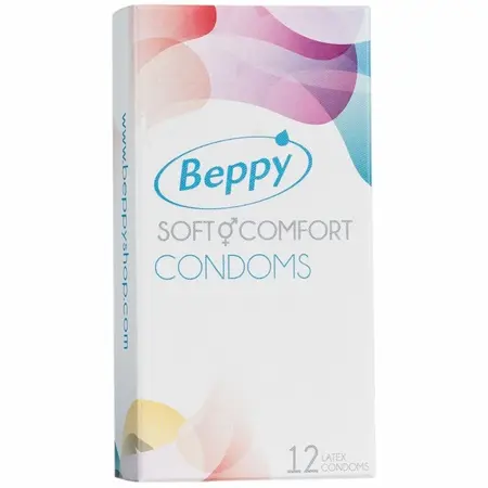 Beppy Soft & Comfort Lateks Kondomi 12 komada, velika veličina, bez mirisa lateksa