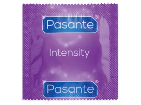 Pasante Ribs & Dots Intensity 12 komada – Teksturirani lateks kondomi, 52mm