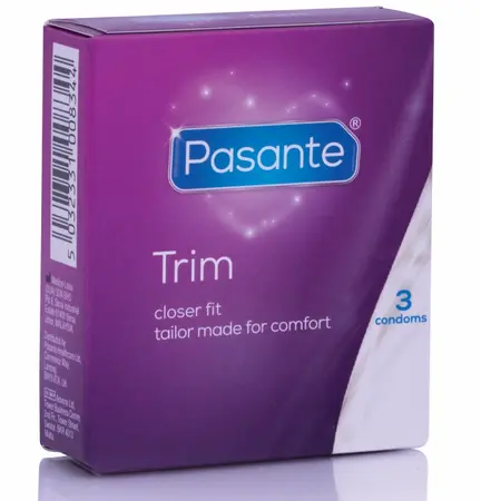 Pasante Trim Thin Lateks Kondomi 3-Pack Uski Kroj 49mm CE Sertifikovani