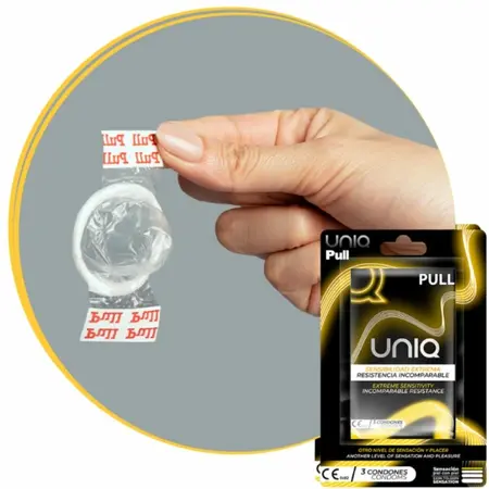 Uniq Pull Bezlateksna Intimna Barijera sa Trakicama 3-Pack, Providna