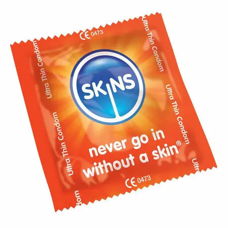 Skins Ultra Thin Intimate Protection Condoms 500-Pack, Transparent, 52mm