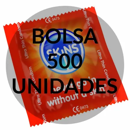 Skins Ultra Thin Intimate Protection Condoms 500-Pack, Transparent, 52mm