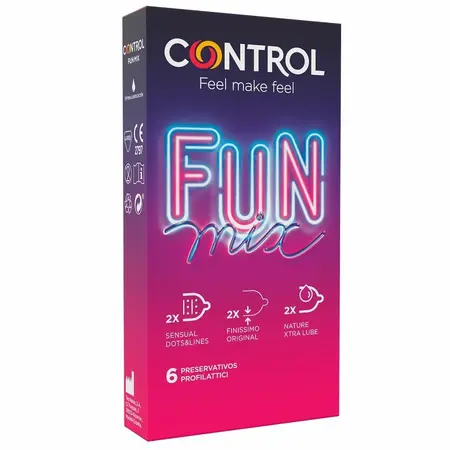 Control Feel Fun Mix 6 kom - Anatomski Mešovite Teksture i Ultra-Tanki Kondomi