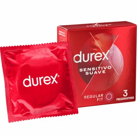 Durex Soft & Sensitive Thin Easy-On Lateks Kondomi 3 kom, 56mm