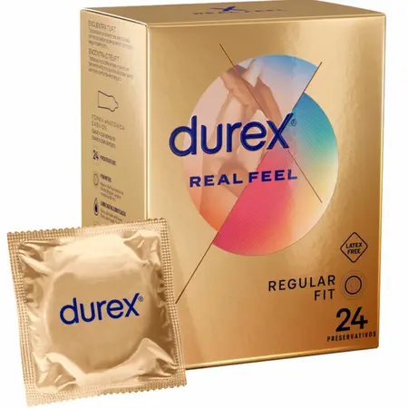 Durex RealFeel 24 kom - Bez Lateksa Prirodni Kontakt Sistem, 56mm