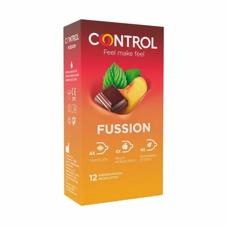 CONTROL Fussion 12 komada - Višearomatični Anatomski Lateks Barijerni Sistem