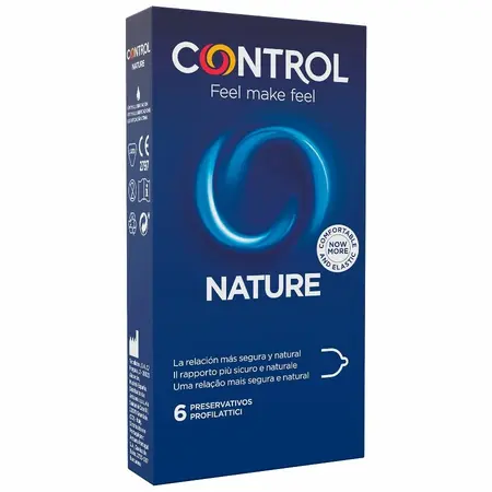 CONTROL Adapta Nature 6-Pack Transparent Anatomical Latex Condoms