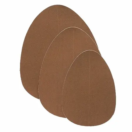 Bye Bra Breast Enhancer Pads Satin Brown Cup A/C - Invisible Support 3 Pairs