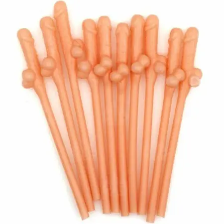 DIABLO PICANTE Set of 10 Themed Party Straws - Fun Shaped, Multicolor