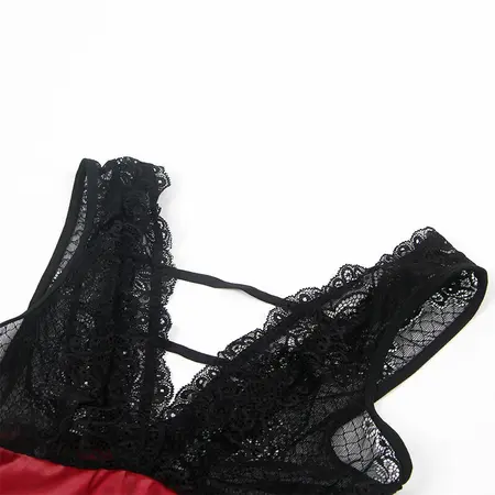 Subblime 954420 Čipkana Bondage Stil Haljina Crna S/M - Elegantan Veš