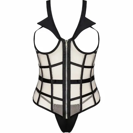 LivCo Corsetti Laura LC 20215 Korzet Set Crna/Bež L/XL