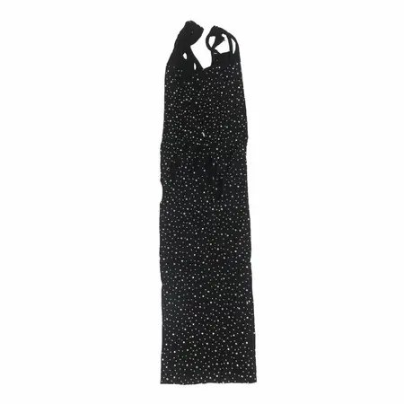 Subblime 952198 Mesh Dress with Rhinestone Accents Black One Size