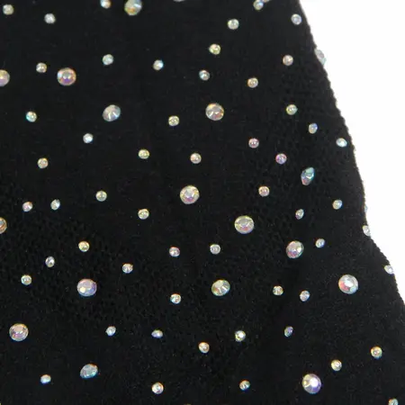Subblime 952198 Mesh Dress with Rhinestone Accents Black One Size