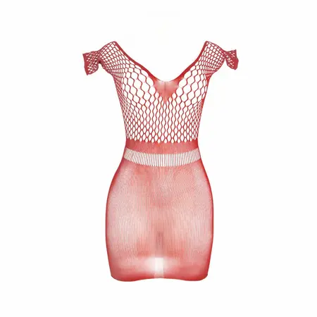 Subblime 951924 Red Crochet Mesh Mini Dress One Size