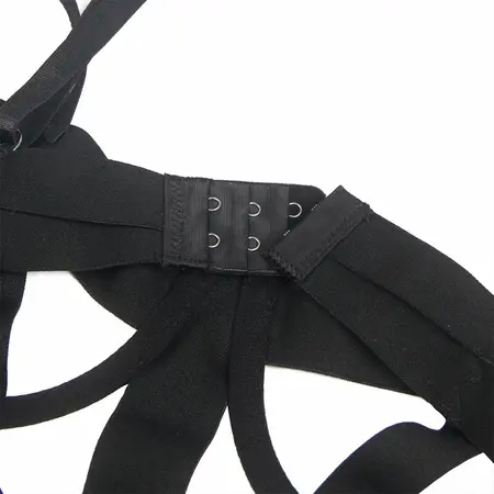 Subblime Bodysuit Crni S/M - Elegantan Dizajn sa Izrezima, Podesive Trake