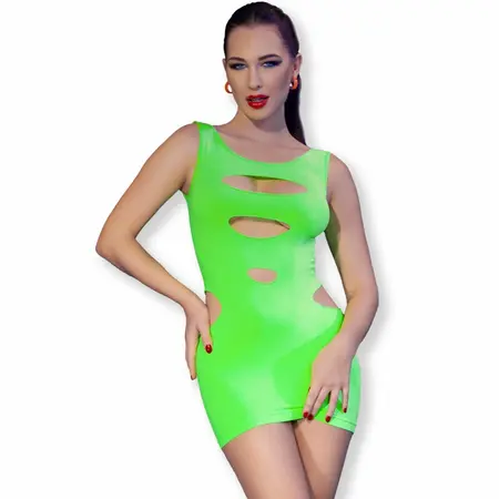 Chilirose CR 4621 Zelena Bešavna Mini Haljina S/M - Svestran i Moderan Dizajn