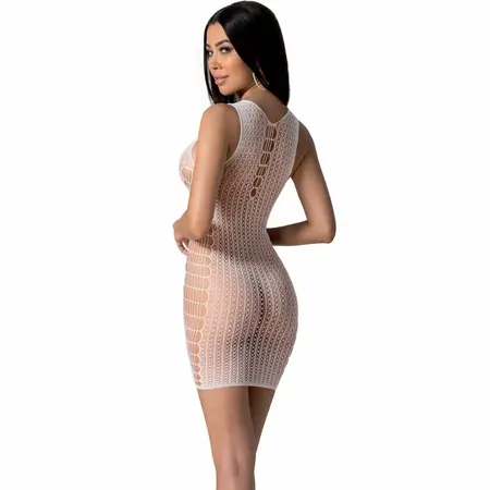 PASSION BS097 Beli Bodystocking One Size - Elegantan Mesh Dizajn