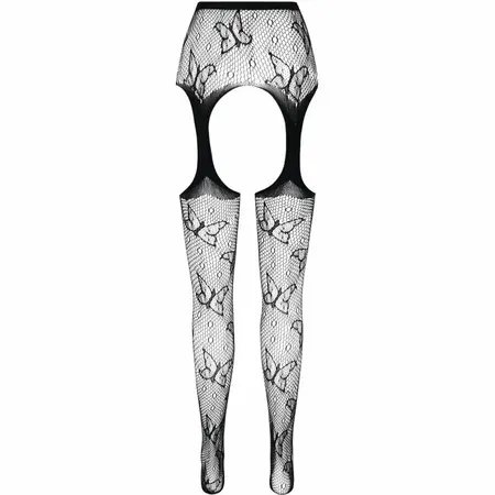 Passion ECO S001 Crveni Bodystocking - Eko-prijateljski Reciklirani Materijal, One Size