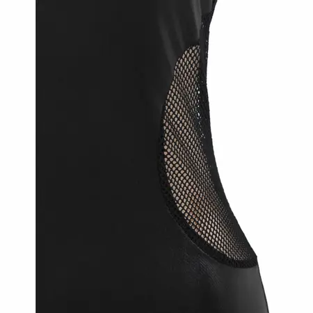 Subblime Strappy Ecoleather Dress Black L/XL Adjustable Design